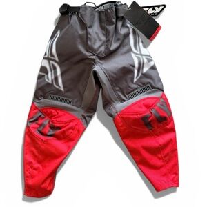 Fly Racing Youth size 20 Red/Grey F-16 dirt bike off-road protection pants